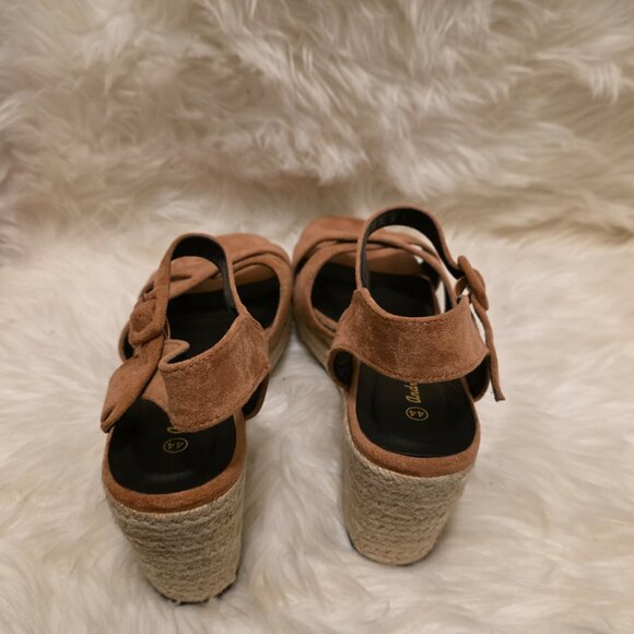 andres machado shoes wedge sandal ante corral size 11 - Picture 6 of 8